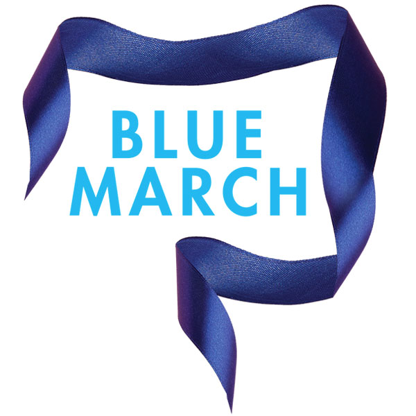 Blue March Witte Achtergrond